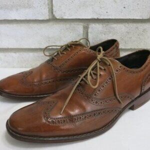 Cole Haan Oil Tanned Leather Wingtip Dress Footwear Oxfords Men's Shoes 9 M